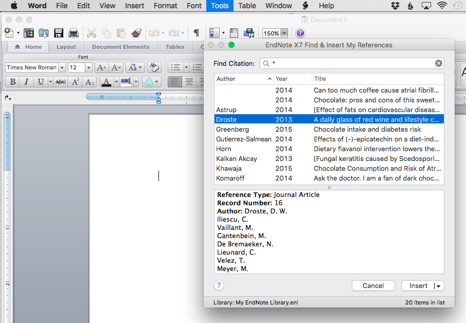 instal endnote 7.1 in word for mac version 16